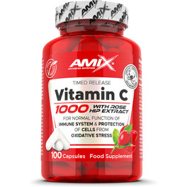 Amix Vitamin C 1000 - 100 Kapseln Stärkt das Immunsystem