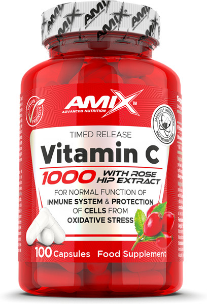Amix Vitamina C 1000 - 100 CáPsulas Fortalece El Sistema InmunolóGico-image