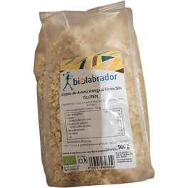 Biolabrador Copos De Avena Integral Finos Sin Gluten 500 Gr