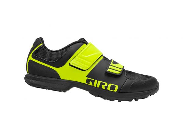 Giro Chaussures de vélo pour homme Berm Noir/Vert citron 40