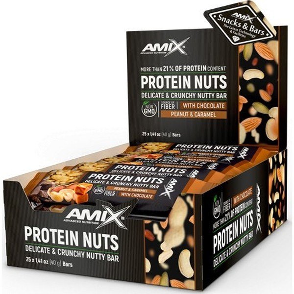 Amix Protein Nuts Bar 25 Barres x 40 Gr