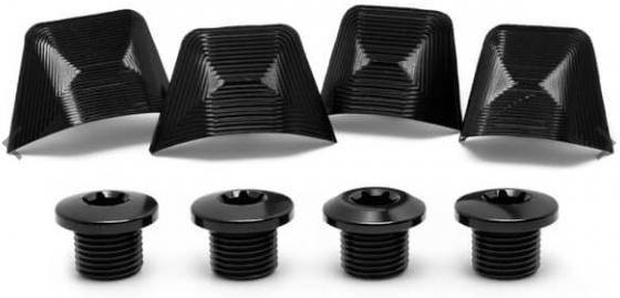 Absolute Black Repuesto - Road Bolt Covers - Ultegra 8000 Covers + Bolts Black