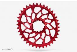 Absolute Black Plato Cyclocross Ovalado Sram Direct Mount Gxp & Bb30 Red