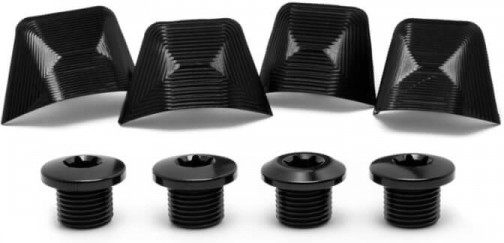 Absolute Black Vervanging - Road Bolt Covers - Dura Ace 9000 Covers + Bouten Zwart