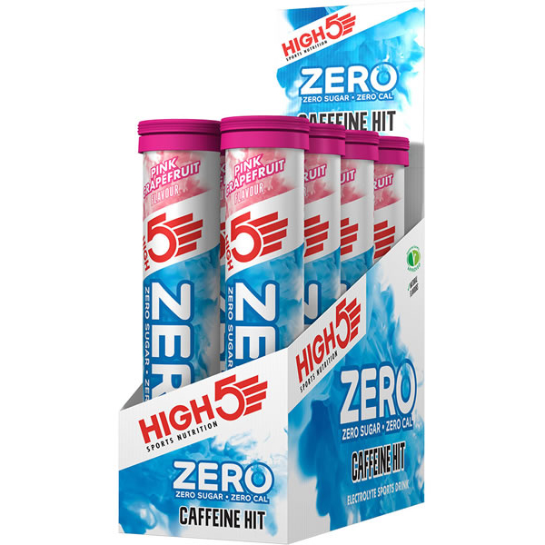 High5 ZERO Caffeine Hit - Bebida Isotonica + Cafeina 8 tubo x 20 tabl