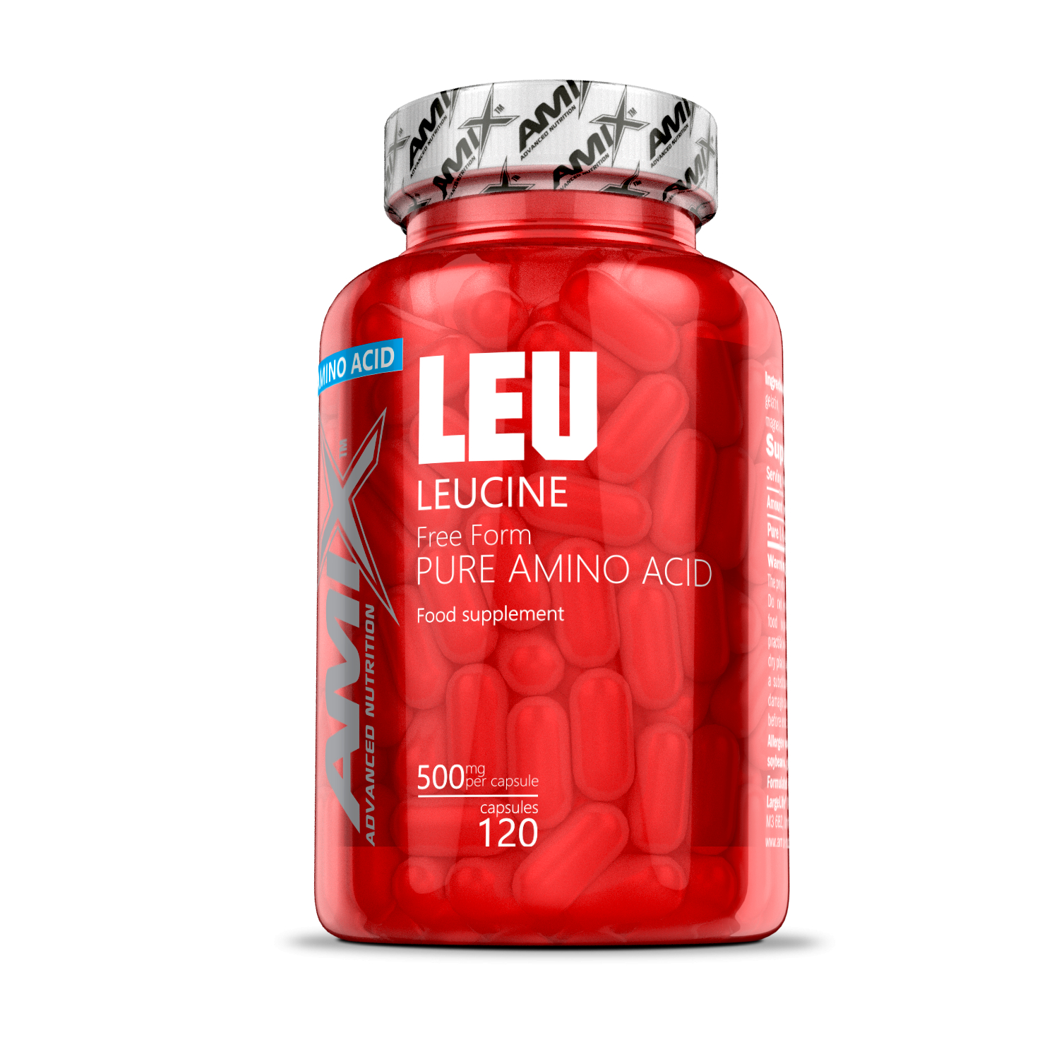 Amix Leucina Pure 120 Caps. 500 Mg-image