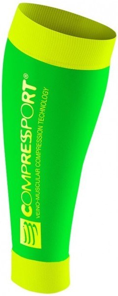 Compressport Perneras R2 Race & Recovery Verde Fluo