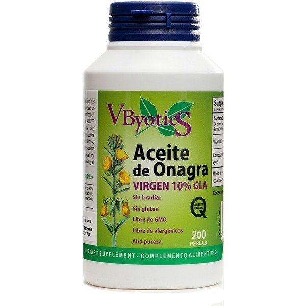 Vbyotic Aceite De Onagra Virgen 10% Gla 200 Perlas