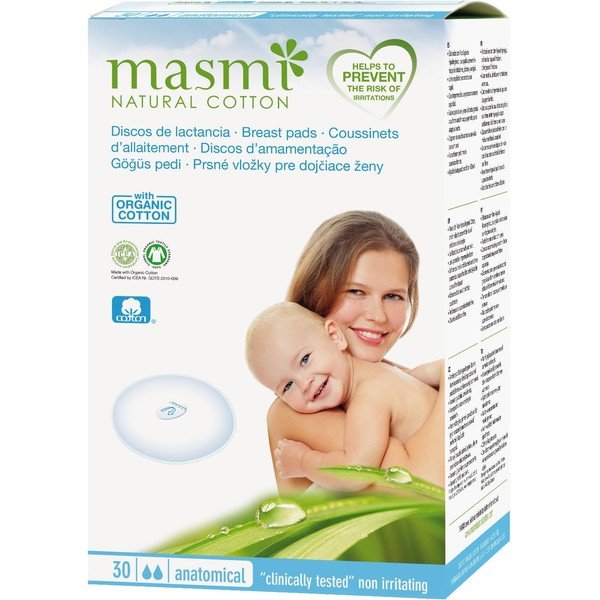 Masmi Discos Lactancia Masmi Natural Cotton 30u
