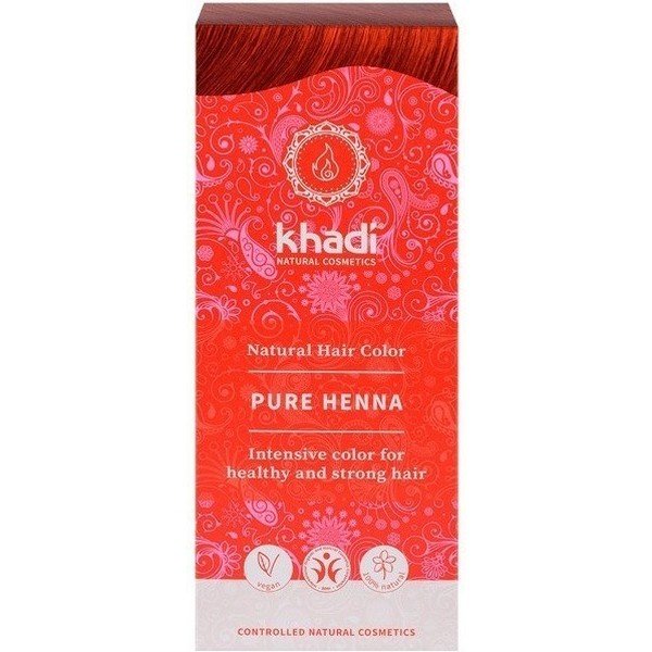 Khadi Henné Naturel 100% Pur Rouge 100 G