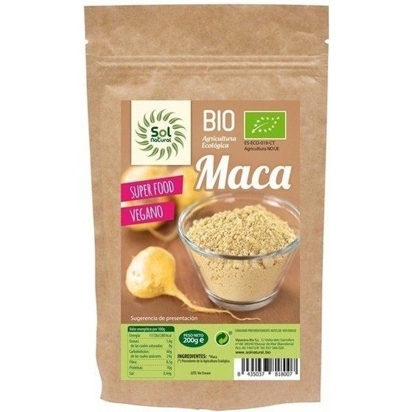 Solnatural Biologische Maca Poeder 250 G