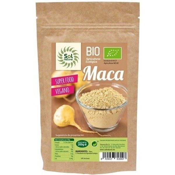 Solnatural Bio-Maca-Pulver 250 G