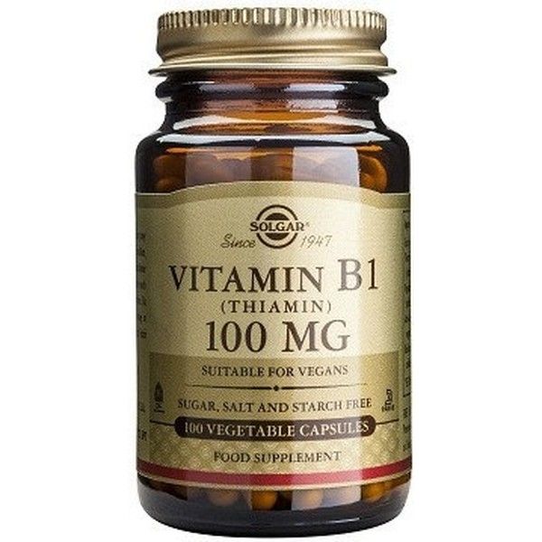 Solgar vitamina B1 100 mg 100 cápsulas