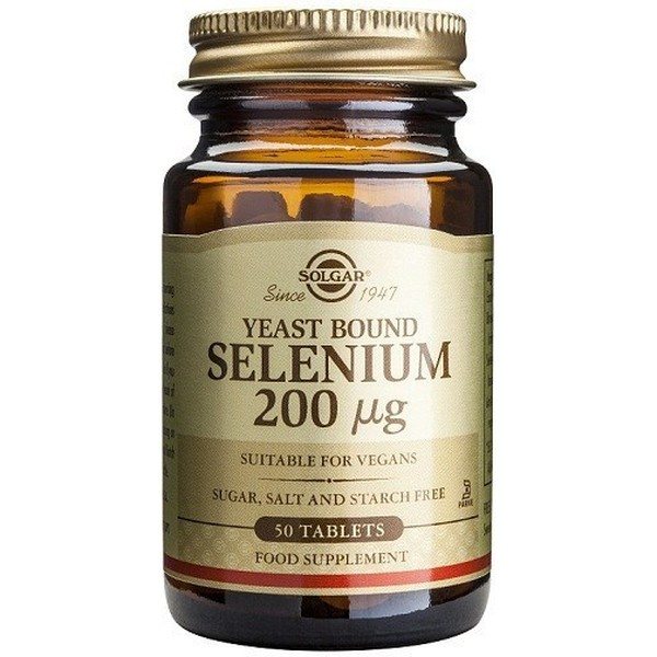 Solgar Sélénium Dans Levure 200 Mcg 50 Comp