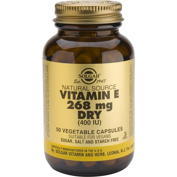 Solgar Vitamina E 400ui 268 Mg 50 Caps Secas