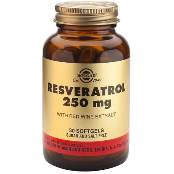 Solgar Resveratrol 250 mg 30 pérolas
