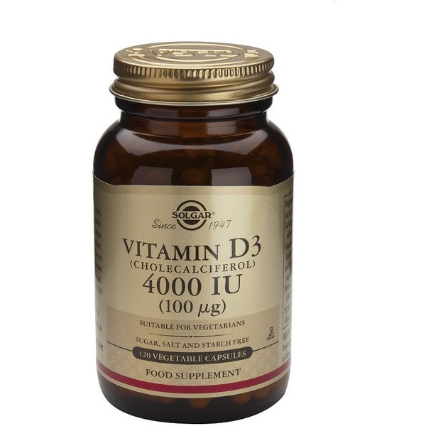 Solgar Vitamine D3 4000 UI 100 Mcg 60 Vcaps
