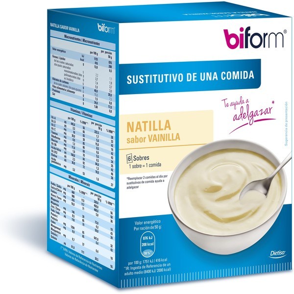 Dietisa Biform Crema Vainilla 6 Sobres (Natillas )