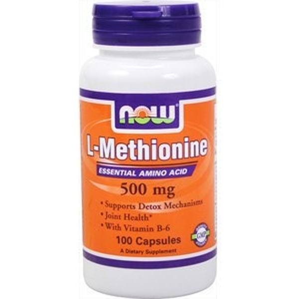 Now L-methionine 500 Mg 100 Caps