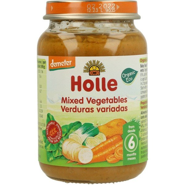 Holle Assorted Vegetable Jar +6 Months 190 Gr