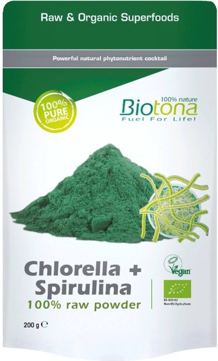 Biotona Chlorella + Spirulina Grezza 200 G