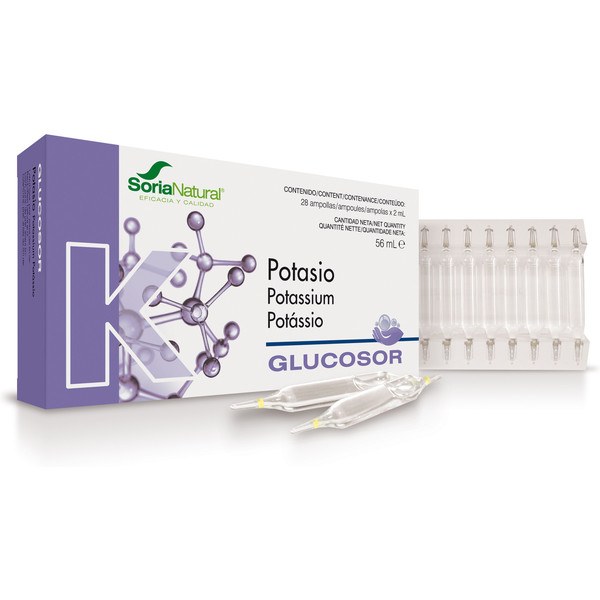 Soria Natural Glucosor Potasio 28 Ampollas X 2 Ml