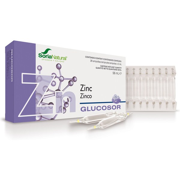 Soria Natural Glucosor Zinc 28 Ampoules X 2 Ml