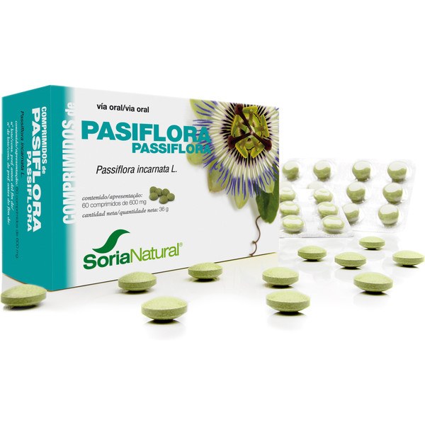 Soria Natural Passionflower 600 Mg 60 Comp