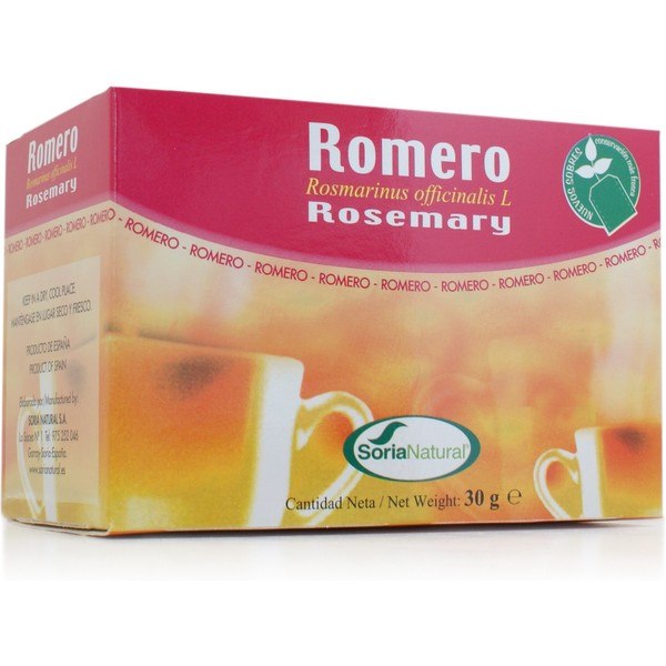 Soria Natural Rosemary 20 Filtros