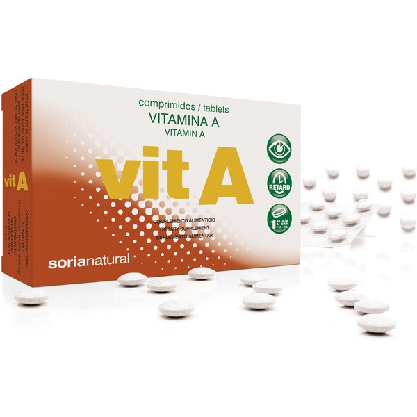 Vitamine A naturelle Soria 200 mg. X 48 Délai