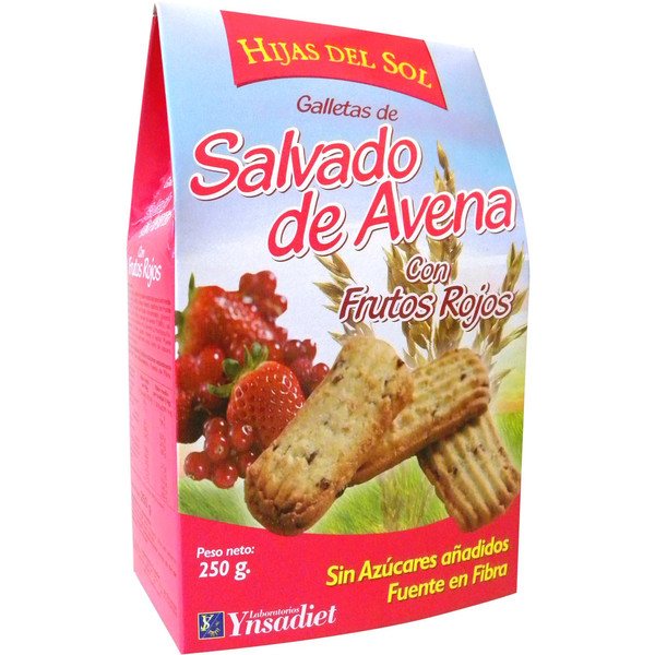 Ynsadiet Galleta Avena + Frutos Rojos 250 Gr