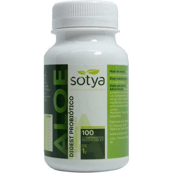 Sotya Aloe Digest Probiotic 100 Kauwtabletten Compr 1g