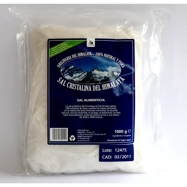 Sal do Himalaia Madal Bal Moído Branco 1kg