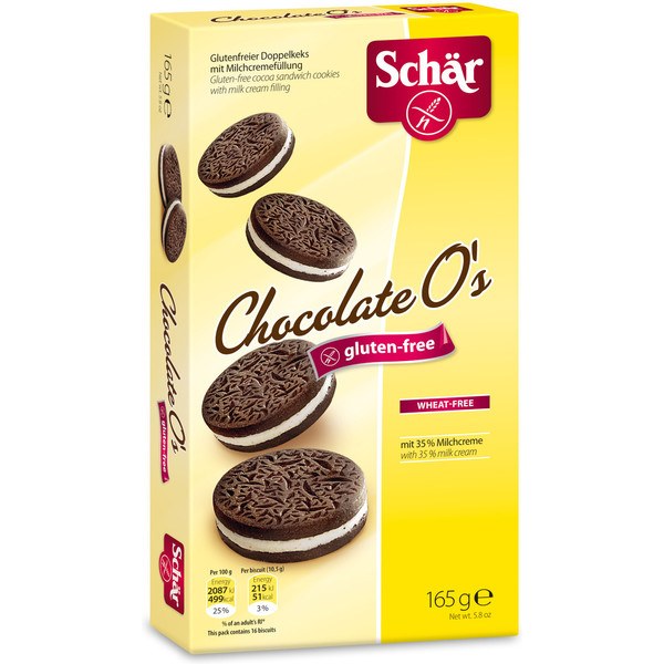Dr. Schar Chocolat O\'s 165g - Sans Gluten