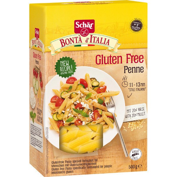 Dr. Schar Pasta Penne Rigate 500g M  - Sin Gluten