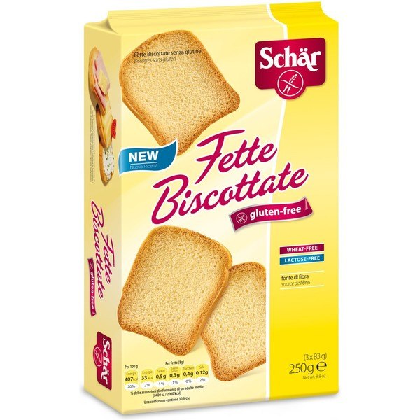 Dr. Schar Toasted Bread Toasts 260gr Fette Biscottate - Sans Gluten