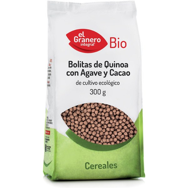 El Granero Boules De Quinoa Intégral Avec Agave Et Cacao Bio 300 Gr
