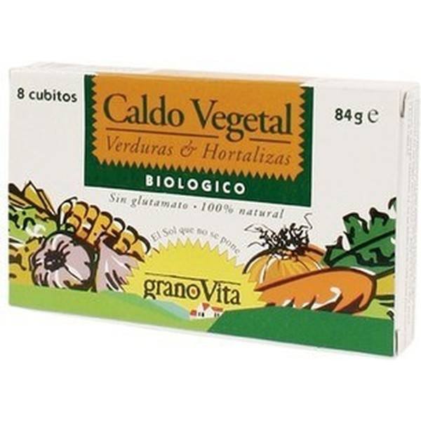 Granovita Brodo Vegetale Biologico 84 Gr (8 Cubetti)