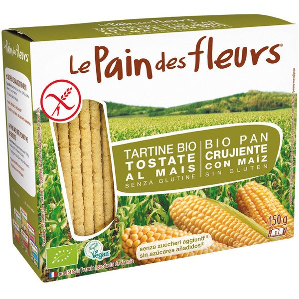 Le Pain Des Fleurs Pan De Flores Con Maiz Sin Gluten Bio 150 Gr