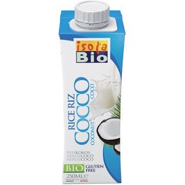 Isolabio Mini Bebida Orgânica de Arroz E Coco 250 ml