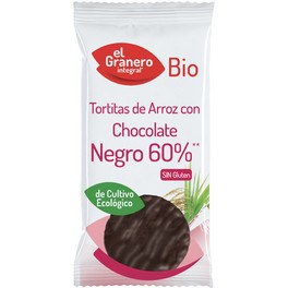 Panquecas de Arroz Integral El Granero com Chocolate Amargo Bio