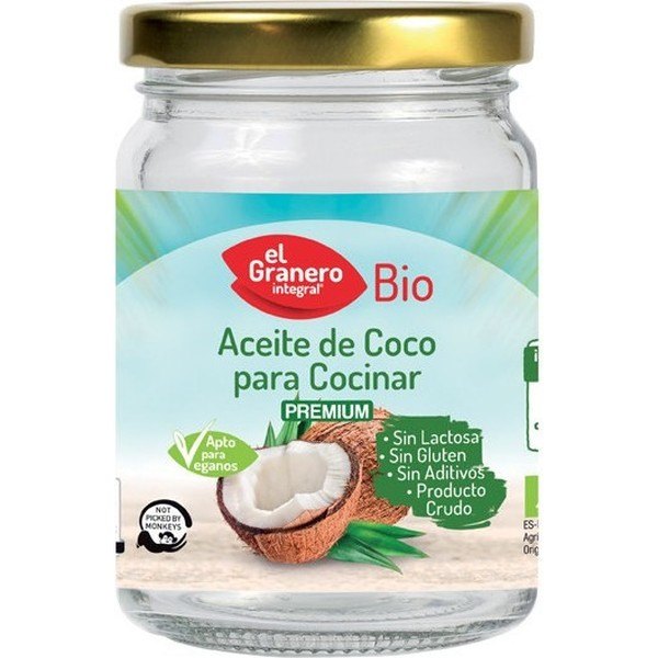 El Granero Huile de Noix de Coco Intégrale pour la Cuisson Bio 500 Ml
