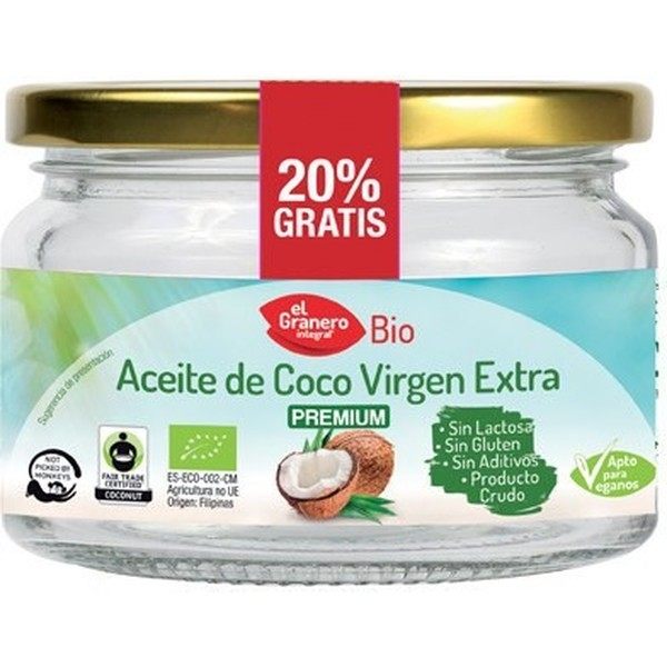 El Granero Olio di Cocco Extra Vergine Biologico Integrale 250 Ml