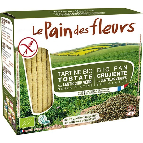 Le Pain Des Fleurs Bloembrood Met Groene Linzen Glutenvrij Bio