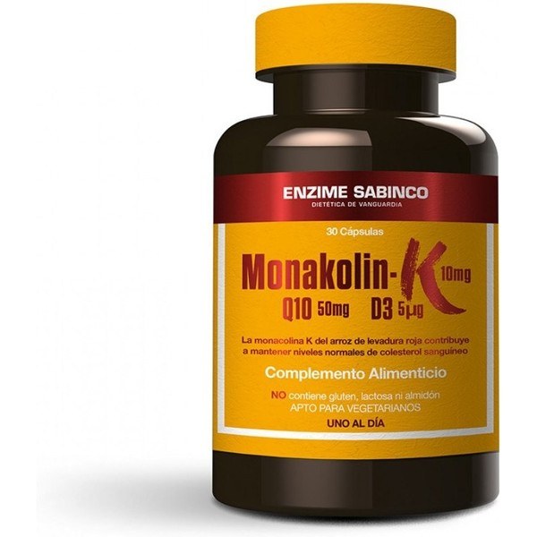 Enzimesab Monakolin K+q10+d3 30 Gélules