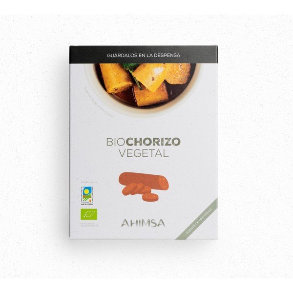 Ahimsa Chorizo Vegetal Bio 230 Gr