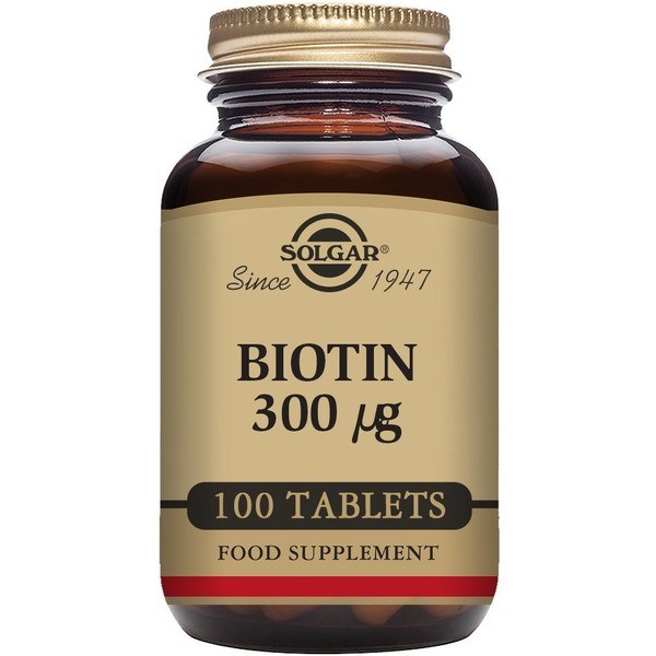 Solgar Biotina 300 Mcg 100 Comp