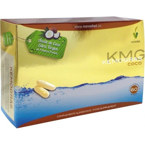 Novadiet Kemogras Coconut 1000 mg 60 cápsulas