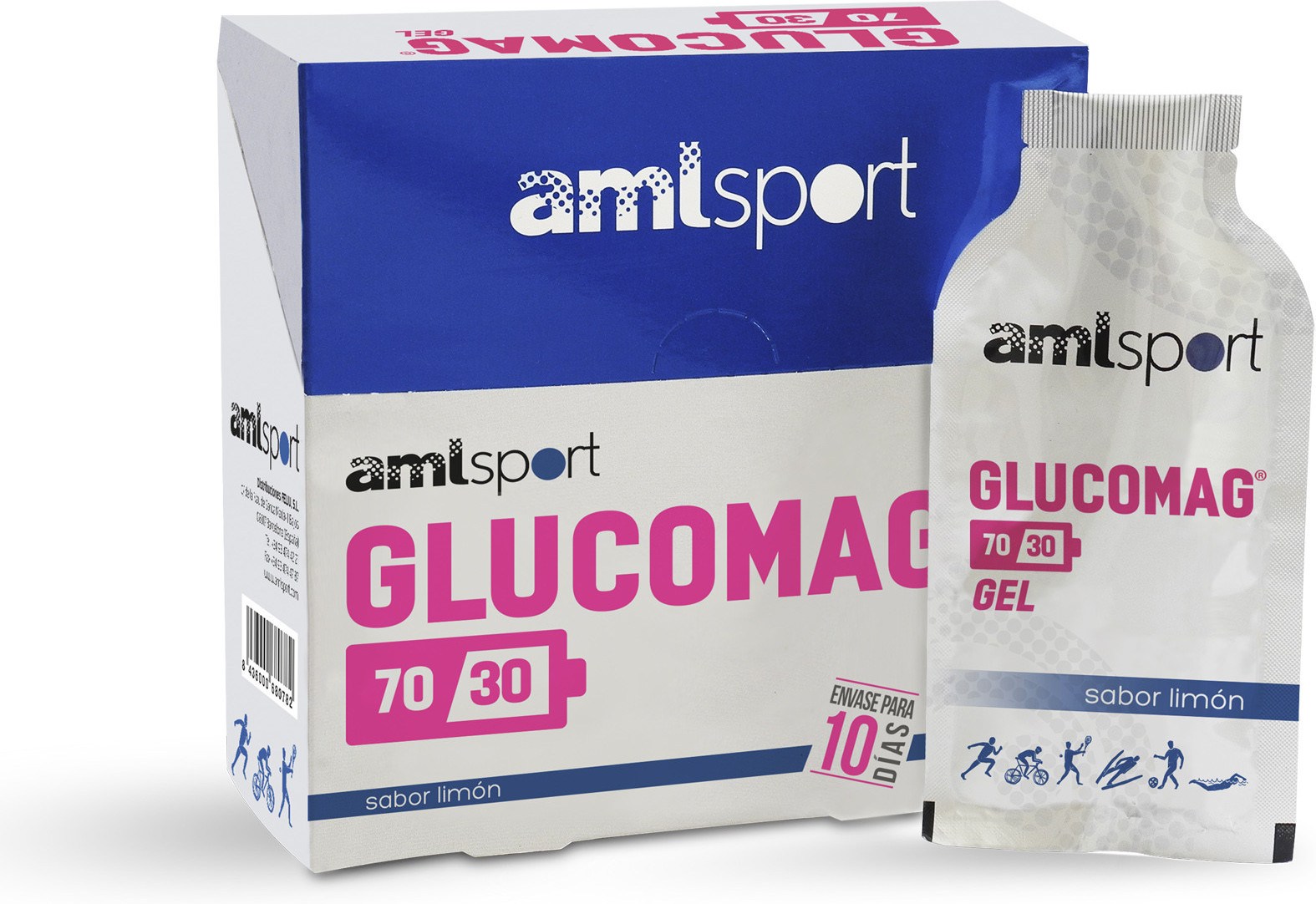 Aml Sport Glucomag 70/30 Gel (10 Sobres De 30 Ml )-image