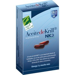 Huile de Krill 100% Naturelle Nko 40 Cap 500 Mg